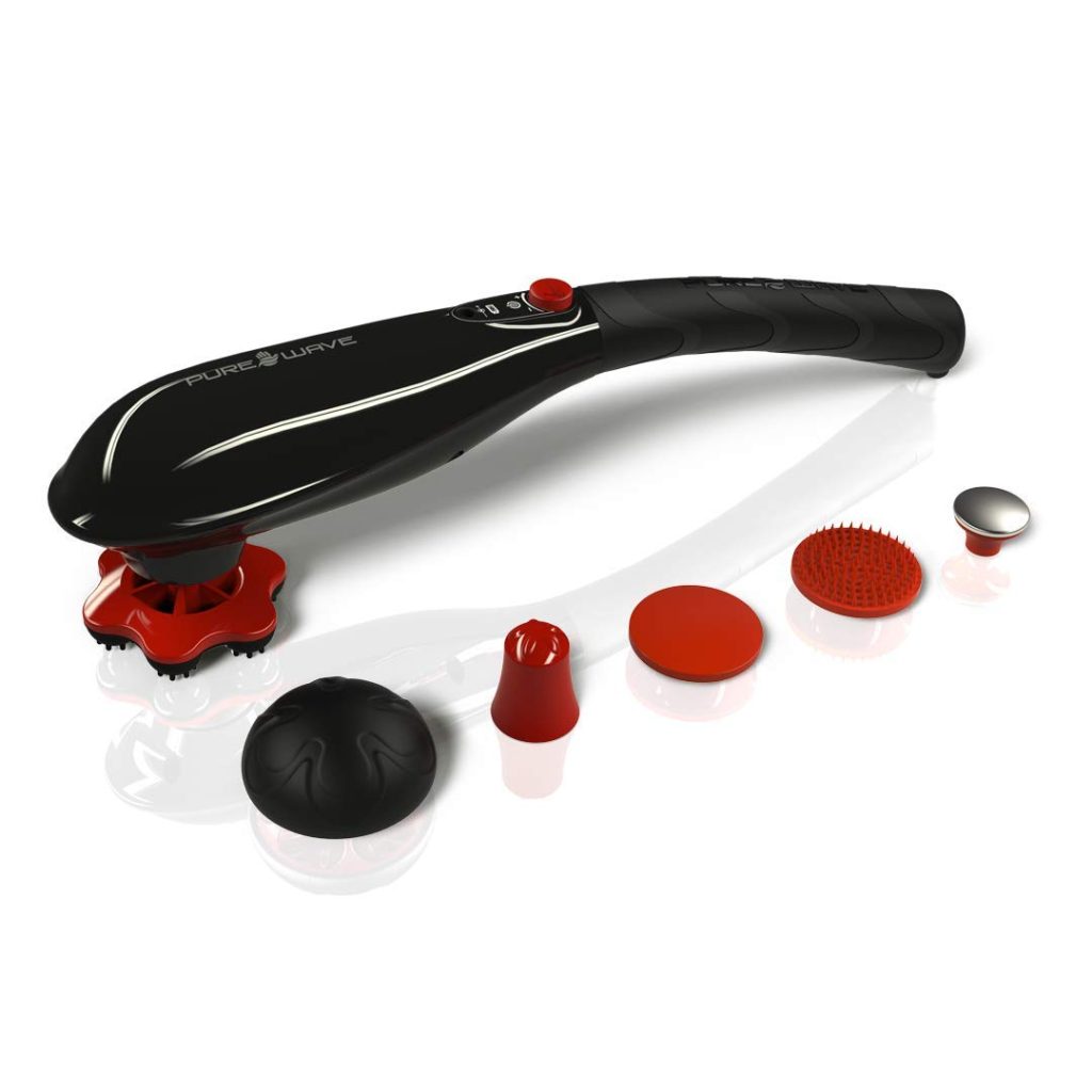 Pure-Wave Cordless Percussion Massager, Model CM5 (Black) 